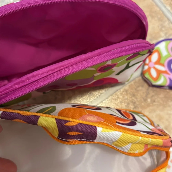 Clinique Skincare Makeup Cosmetic Case Zipper Bag Pouch BUNDLE OF 4 - Picture 2 of 4